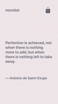 Mnmlist - iOS Quotes App Source Code Screenshot 2
