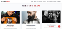 VintageCutz – Barber Shop HTML Template Screenshot 1